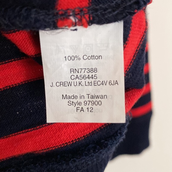 J. Crew Tortoise Button Sweatshirt in Stripe - Picture 7 of 7